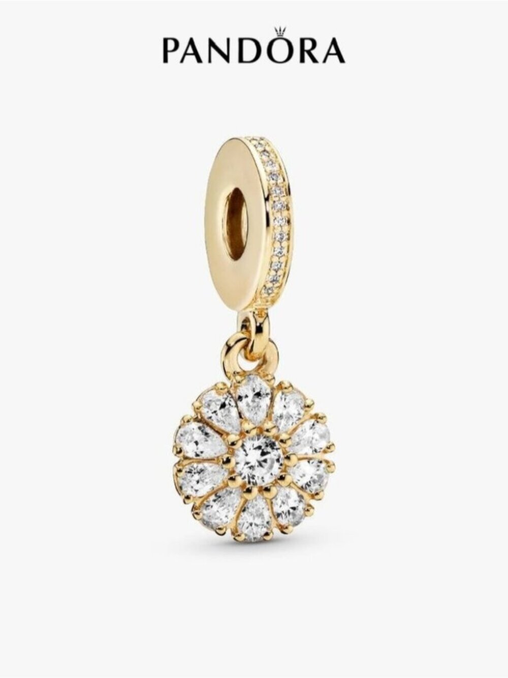 Pandora Sparkling Flower Dangle Charm
